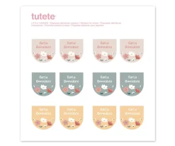 Tutete 12 Pegatinas Zapatos Little Garden