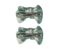 Grech & Co 2 Pinzas para Pelo con Lazo de Coleta Fern Plaid^ Accesorios De Pelo