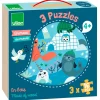 Niños Vilac 3 Puzzles Animales del mundo