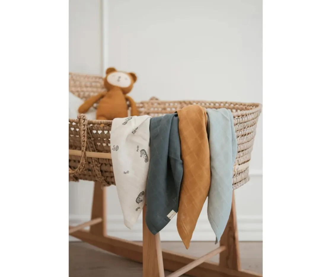 Fabelab 4 Trapitos Muselina Under the Sea^ Muselinas Bebé