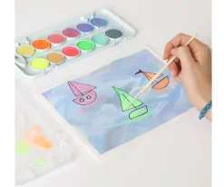 Niños Primo Acuarelas Metálicas y Flúor