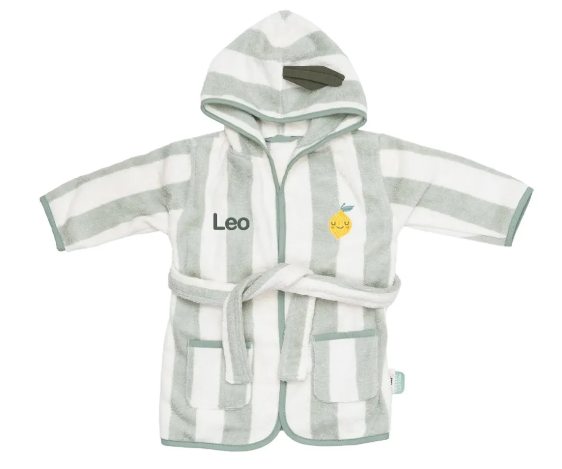 The Cotton Cloud Albornoz Lola Lemon 6 - 12 Meses Personalizable^Niños Toallas