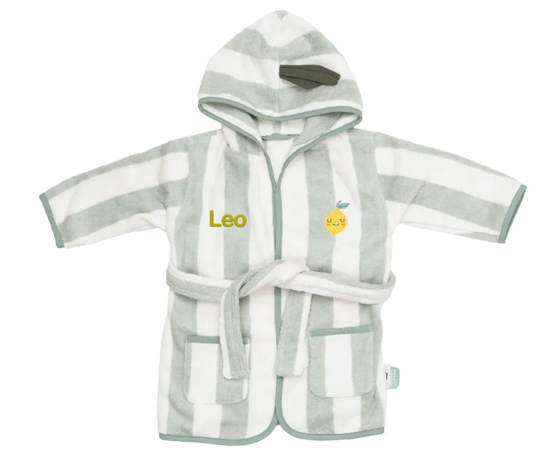 The Cotton Cloud Albornoz Lola Lemon 6 - 12 Meses Personalizable^Niños Toallas