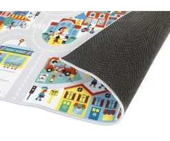 Niños Janod Alfombra con Circuito Ciudad Cross Roads