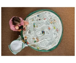 Play & Go Alfombra de Juegos + Cesta de Almacenaje Soo Roadmap^Niños Organizadores De Juguetes