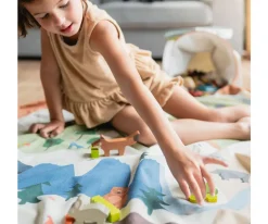 Play & Go Alfombra de Juegos + Cesta de Almacenaje Soo Zoo^Niños Organizadores De Juguetes