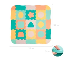 Niños Ludi Alfombra de Juegos Figuras Geométricas
