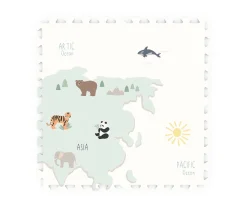 Niños Play & Go Alfombra de Juegos Tiloo Puzzle Worldmap