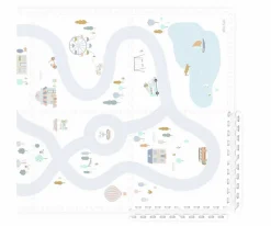 Niños Play & Go Alfombra de Juegos Tiloo Puzzle Village