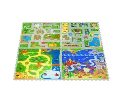 Niños Hakuna Matte Alfombra Puzzle Ciudad 120 x 120 cm