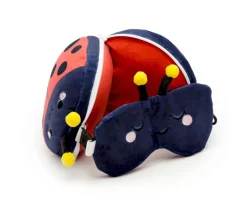 puckator Almohada de Viaje con Antifaz Relaxeazzz Mariquita Adoramals