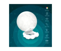 Niños MOB Altavoz con Iluminación Luna Multicolor