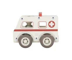 Niños Little Dutch Ambulancia de Madera FSC