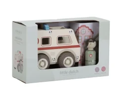 Niños Little Dutch Ambulancia de Madera FSC