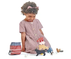 Niños Tender Leaf Apilable Animales Granja