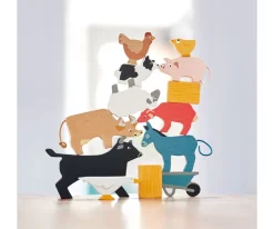 Niños Tender Leaf Apilable Animales Granja