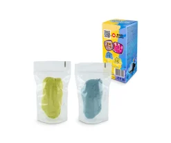 Niños Tuban Arena Sensorial Fluffy Azul Amarillo