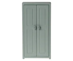 Maileg Armario de Madera Soft Blue Ratón^Niños Casa De Muñecas De Madera