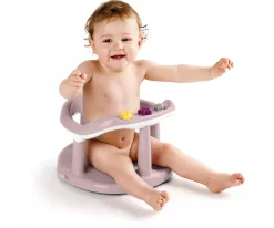 Niños Thermobaby Asiento Baño Aquababy Rosa Empolvado/Blanco