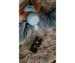 Niños Lalarma Auriculares con Luz Ambiental Rosa