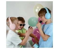 Niños Lalarma Auriculares Inalámbricos con Cancelación Activa de Ruido Azul