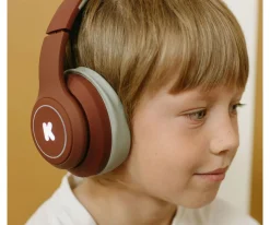 Niños Kidywolf Auriculares K-EARS Bluetooth con Limitador de Volumen Rojo