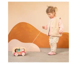 Niños Lilliputiens Autobús Mágico de Madera de Lena la Unicornio