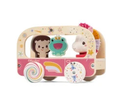 Niños Lilliputiens Autobús Mágico de Madera de Lena la Unicornio