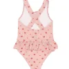 Monnëka Bañador Cruzado con Volantes Strawberries^Niños Bañadores Niños