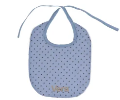 Cristina de Jos'h Babero Algodón Mini Star Blue Personalizable