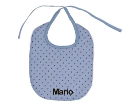 Cristina de Jos'h Babero Algodón Mini Star Blue Personalizable
