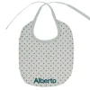 Cristina de Jos'h Babero Algodón Mini Star Grey Personalizable