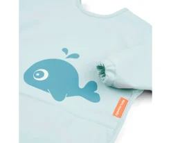 Done by Deer Babero con Mangas Blue Wally 6-18m Personalizable