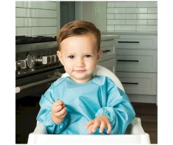 Tiny Twinkle Babero con Mangas Impermeable Checkers Black