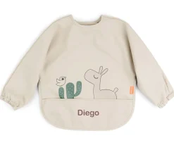 Done by Deer Babero con Mangas Lalee Sand 6-18m Personalizable