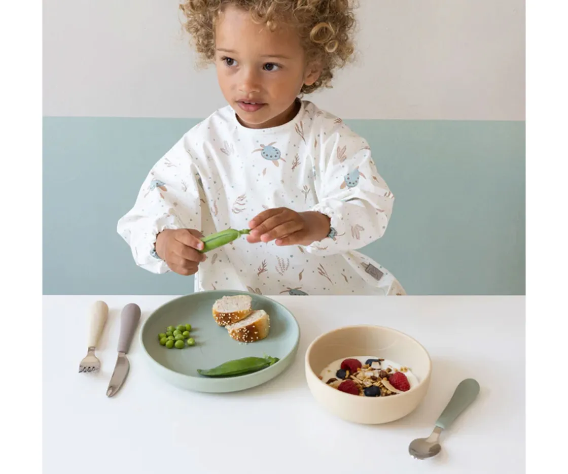 Cam Cam Babero con Mangas Sea Garden^ Baberos