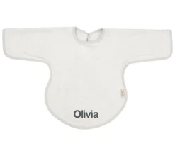 Timboo Babero con Mangas Silver Grey Personalizable^ Baberos Con Manga