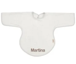 Timboo Babero con Mangas Silver Grey Personalizable^ Baberos Con Manga