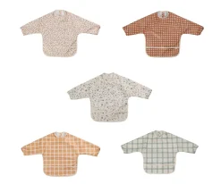 Grech & Co Babero con Mangas Smock Scandi Floral