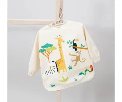 Miniland Babero con Mangas Soft Biby Jungle