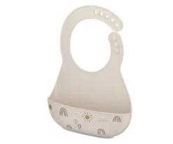 Mepal Babero de Silicona Mio Sunshine & Rainbow^ Baberos Impermeables