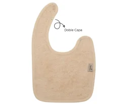 Timboo Babero Doble Frosted Almond Personalizable