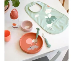 Done by Deer Babero Happy Clouds Green^ Baberos