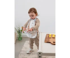 Lassig Babero Impermeable Extra Grande Happy Fruits Light Blue^ Baberos