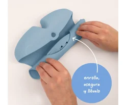 b.box Babero Silicona Enrollable Blush^ Baberos