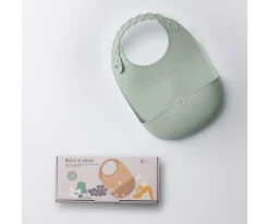 Miniware Babero Silicona Enrollable Sage^ Baberos