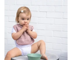 Timboo Babero Apricot Blush Personalizable