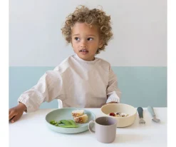 Cam Cam Baberos con Mangas Classic Stripes Camel^ Baberos