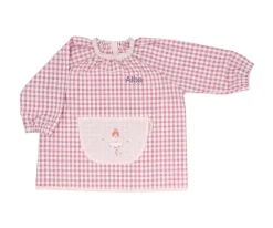 Tutete Textil Babi Lola con Bolsillo Central Vichy Ballet Personalizable