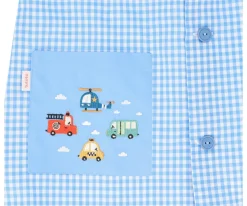 Tutete Textil Babi Seber con Botones City Cars Personalizable